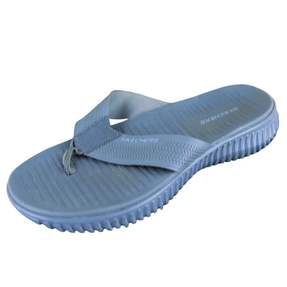 Skechers Men's Elite Flex Highcoast Flip Flop Gray Synthetic 11 Gently Used 2025